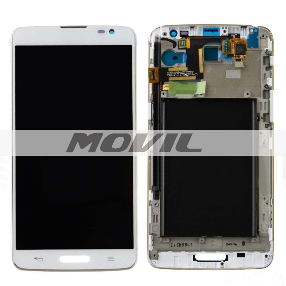 Frame White LCD Display + Touch Screen Digitizer Assembly Replacement For LG G Pro Lite D680 D682 D682TR